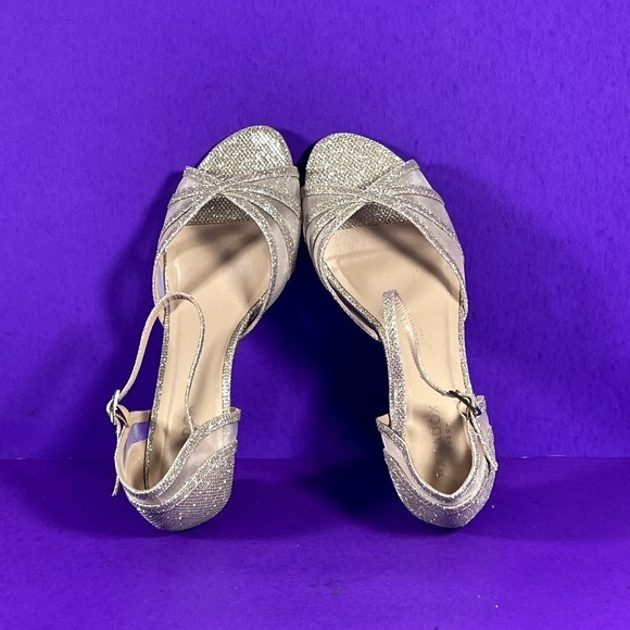 Paradox London Sonya Champagne Ankle Strap Heel Women's Shoe Size 9.5‎ W - Picture 5 of 8